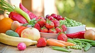 Lazy fruit and vegetable diet