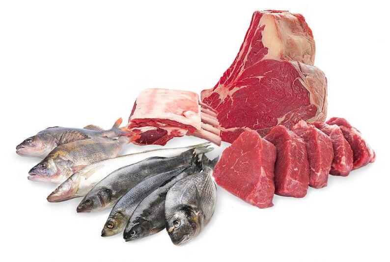 Meat and fish of the Dukan diet