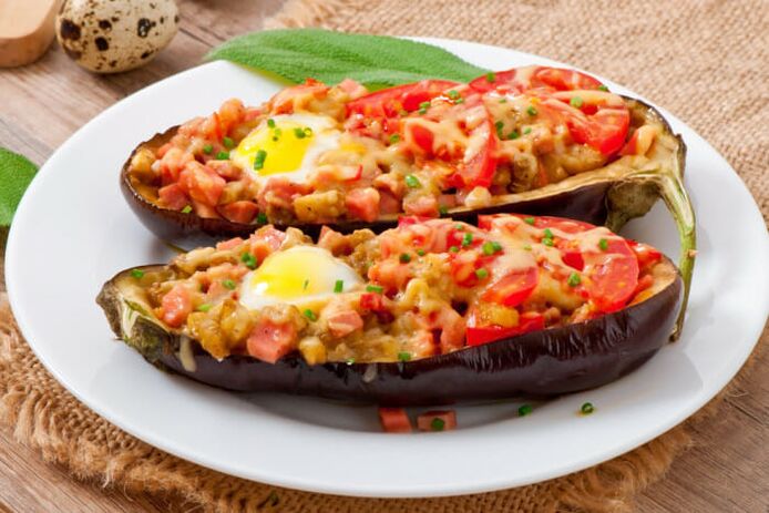 Grilled Eggplant with High Cholesterol Vegetables