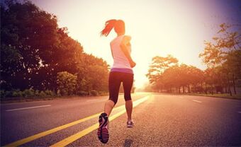 Aerobic exercise, such as running, helps burn leg fat. 